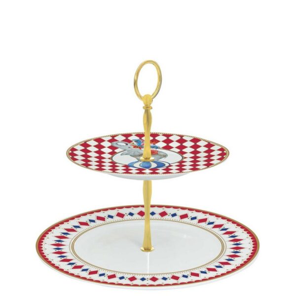 Easy Life Circus Teddy Διώροφη Τουρτιέρα 19/27 εκ πορσελάνης