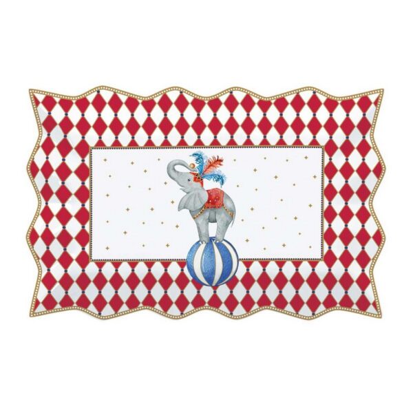 Easy Life Circus Πιατέλα Ορθογώνια 35Χ23 εκ πορσελάνης