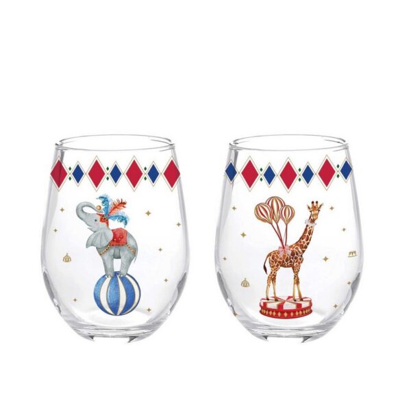 Easy Life Circus Σετ 2 τεμ Ποτήρια 500 ml γυάλινα