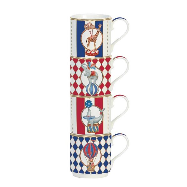 Easy Life Circus Σετ 4 τεμ Κούπες 275 ml πορσελάνης