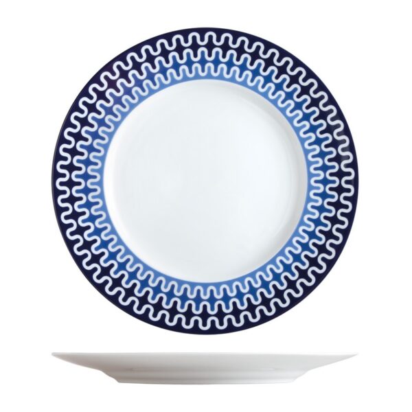 ΙΩΝΙΑ Illusion Blue Πιάτο Ρηχό 28.5 εκ