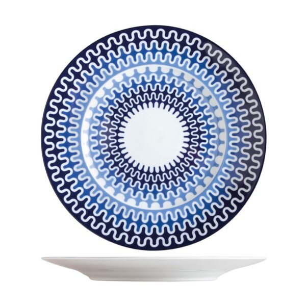 ΙΩΝΙΑ Illusion Blue Πιατέλα Στρογγυλή 32 εκ
