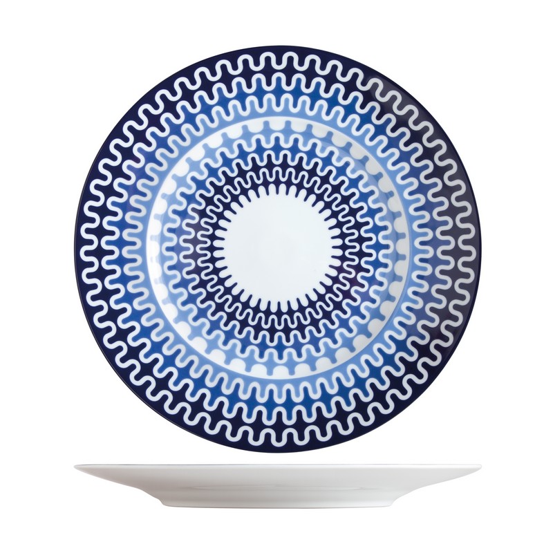 ΙΩΝΙΑ Illusion Blue Πιατέλα Στρογγυλή 32 εκ ΙΩΝΙΑ Illusion Blue Πιατέλα Στρογγυλή 32 εκ