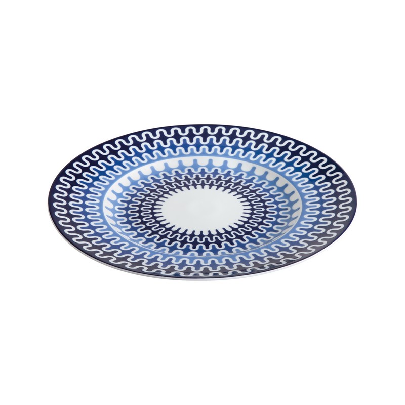 ΙΩΝΙΑ Illusion Blue Πιατέλα Στρογγυλή 32 εκ ΙΩΝΙΑ Illusion Blue Πιατέλα Στρογγυλή 32 εκ