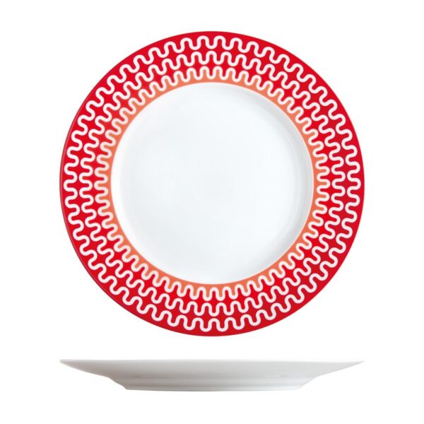 ΙΩΝΙΑ Illusion Red Πιάτο Ρηχό 28.5 εκ