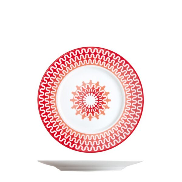 ΙΩΝΙΑ Illusion Red Πιάτο Φρούτου 23.5 εκ πορσελάνης