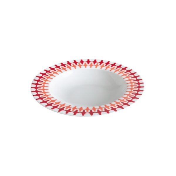 ΙΩΝΙΑ Illusion Red Πιάτο Βαθύ 23 εκ