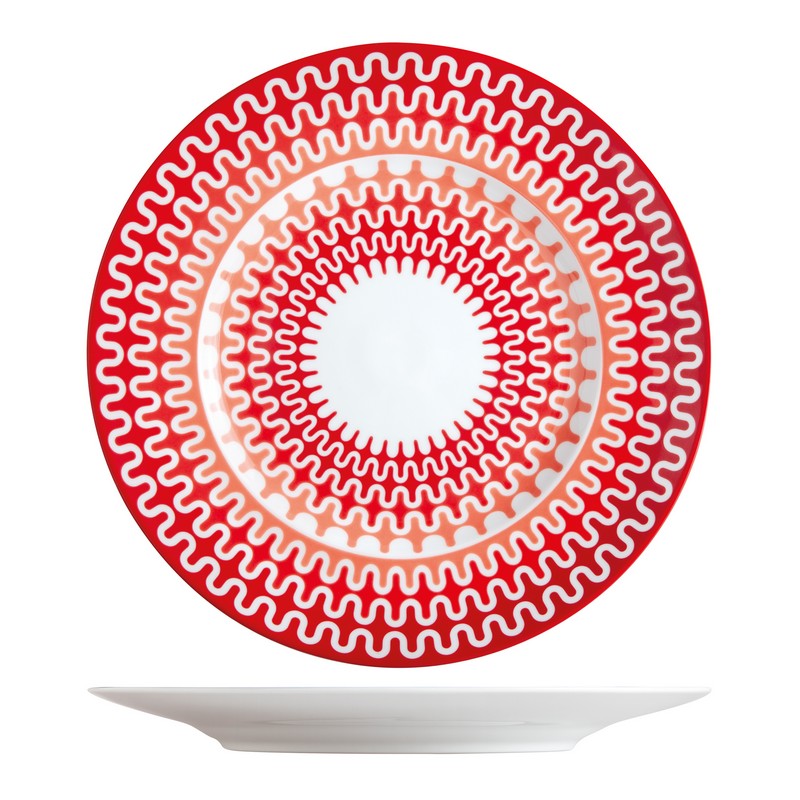 ΙΩΝΙΑ Illusion Red Πιατέλα Στρογγυλή 32 εκ ΙΩΝΙΑ Illusion Red Πιατέλα Στρογγυλή 32 εκ