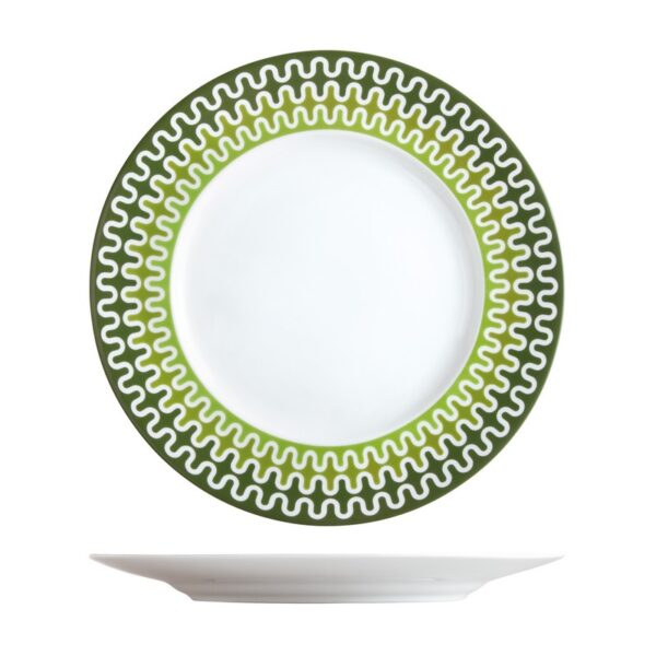 ΙΩΝΙΑ Illusion Green Πιάτο Ρηχό 28.5 εκ πορσελάνης