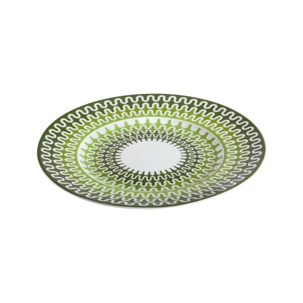 ΙΩΝΙΑ Illusion Green Πιατέλα Στρογγυλή 32 εκ πορσελάνης