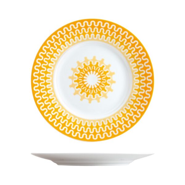 ΙΩΝΙΑ Illusion Yellow Πιάτο Φρούτου 23.5 εκ πορσελάνης