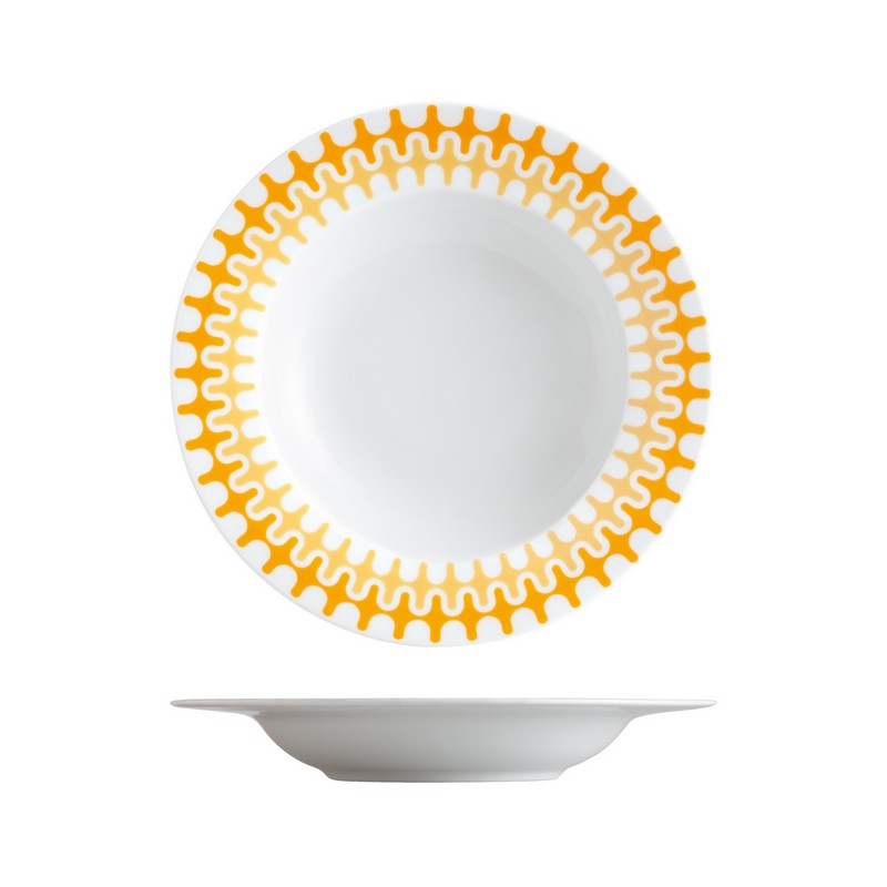 ΙΩΝΙΑ Illusion Yellow Πιάτο Βαθύ 23 εκ πορσελάνης ΙΩΝΙΑ Illusion Yellow Πιάτο Βαθύ 23 εκ πορσελάνης