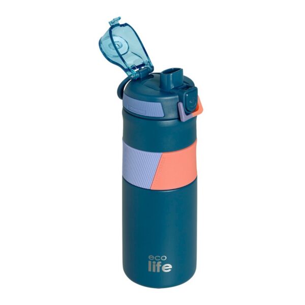 Eco Life Blue Thermos Μπουκάλι Ασφαλείς Πώμα 500ml