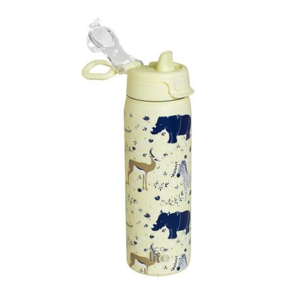 Eco Life Wildlife Thermos Ασφαλείς Πώμα 650ml