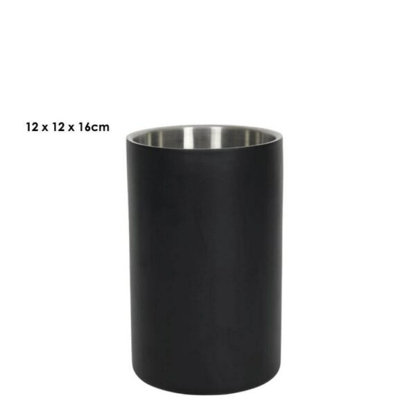 Hit Wine Cooler Ανοξείδωτο Μαύρο