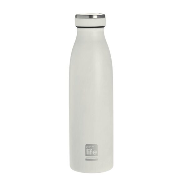 Eco life Slim White Μπουκάλι 500 ml ανοξείδωτο