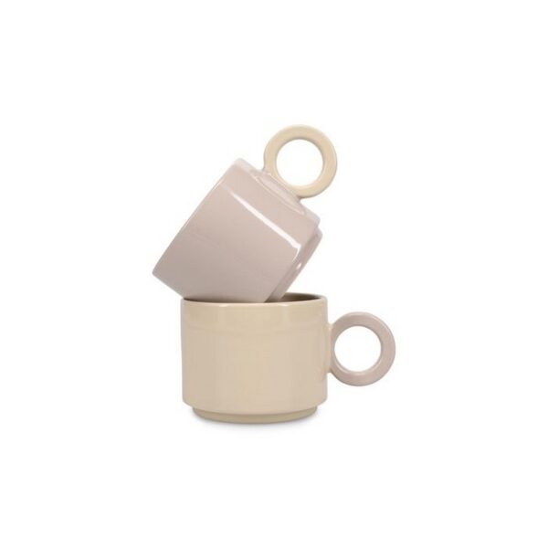 F2D ΟΝΑ Lou Κούπα Γκρι-Μπεζ 280ml Stoneware