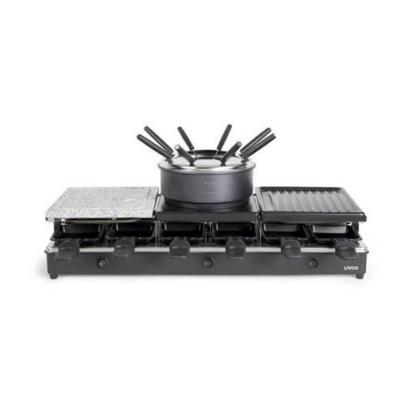 Livoo Γκριλιέρα Raclette και Φοντύ 1650W για 12 άτομα