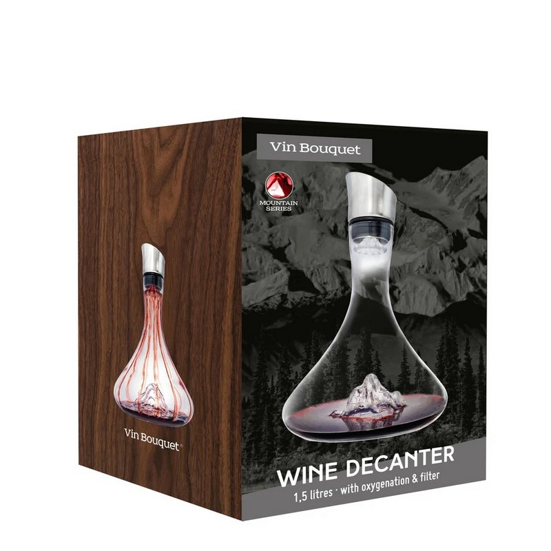 Vin Bouquet Mountain Καράφα 1,5 λίτρο γυάλινη Vin Bouquet Mountain Καράφα 1,5 λίτρο γυάλινη