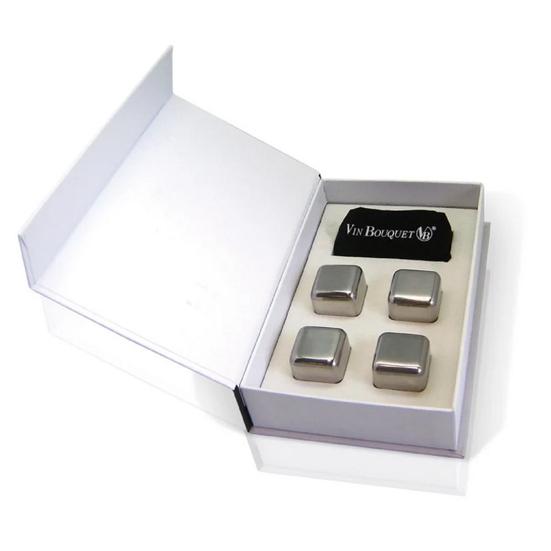 Vin Bouquet cubes Σετ 4 τεμ Παγάκια μεταλλικά Vin Bouquet cubes Σετ 4 τεμ Παγάκια μεταλλικά
