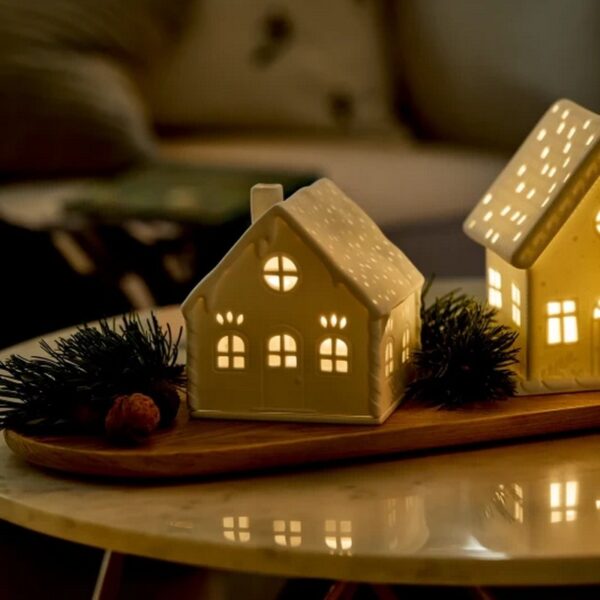 Rader Candy Cane House Κηροπήγιο 12,4Χ11,5Χ12 εκ πορσελάνης