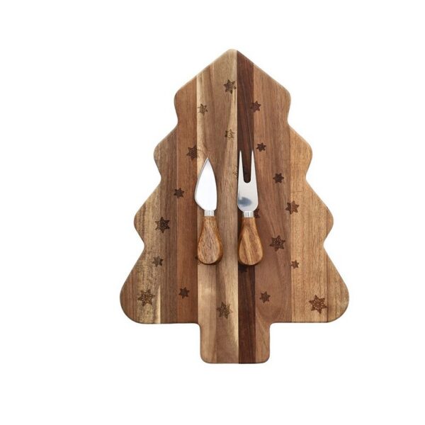 Tognana Cutemass Wood Πλατό Τυριών & 2 μαχαίρια 34Χ26 εκ ξύλινο