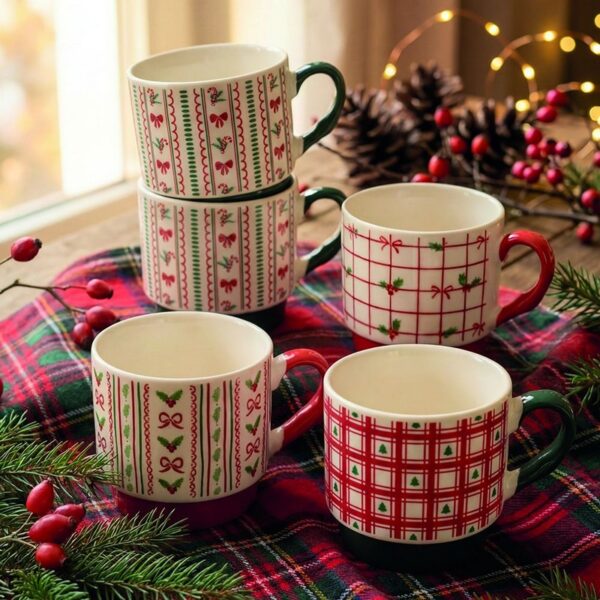 Tognana Holiday Mix Σετ 2 τεμ Κούπες 335 ml stoneware